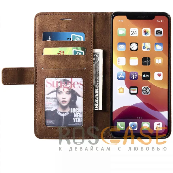Retro Book | Кожаный чехол книжка / кошелек из Premium экокожи для Google Pixel 8 Pro