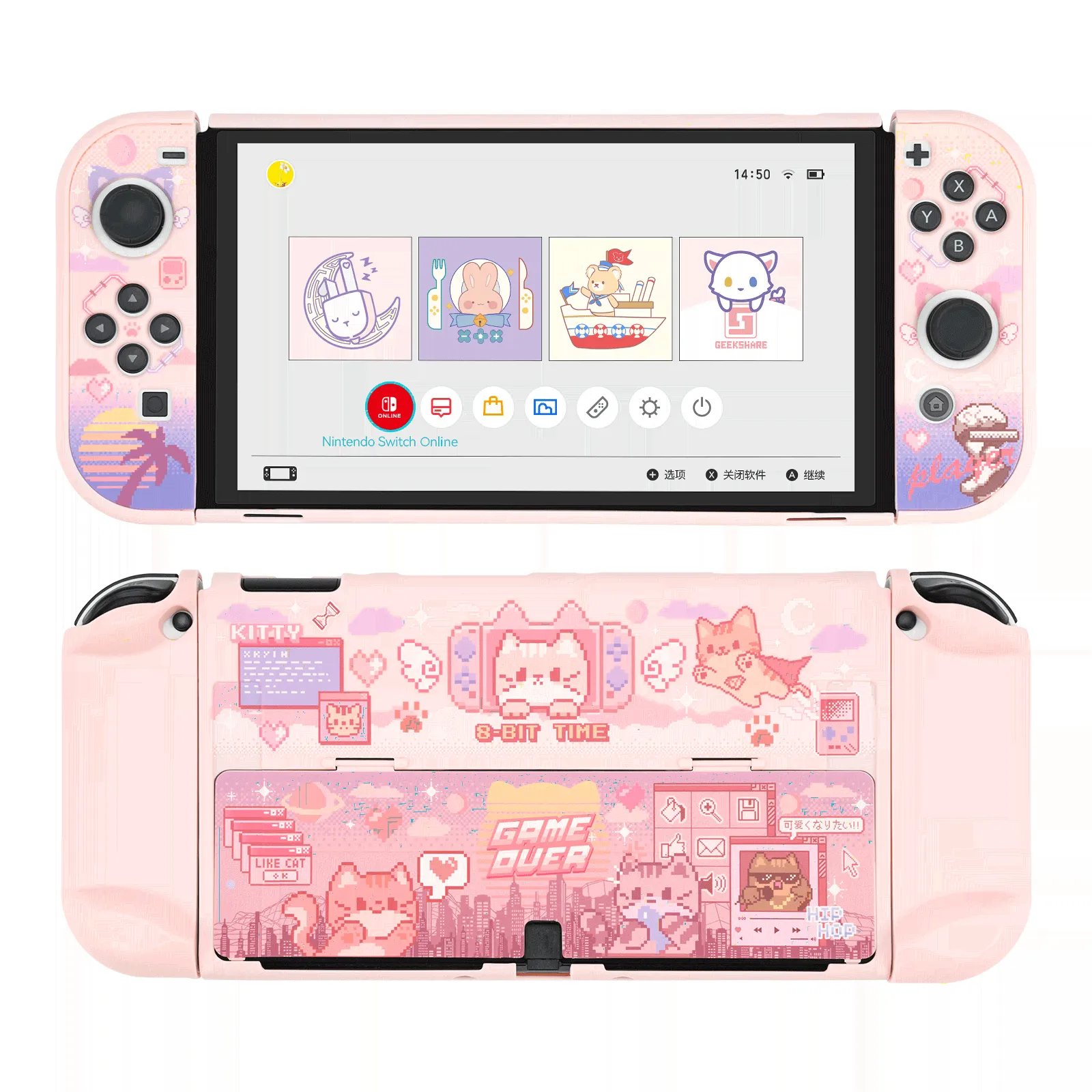 GeekShare Pixel Cat Protective Case