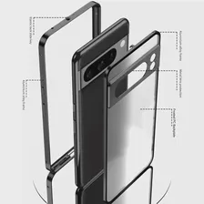 Роскошная металлическая алюминиевая панель для Pixel 8 7 A Pro с защитой объектива матовая задняя панель металлическая рамка Противоударная крышка (art.: 3920c7907482e)