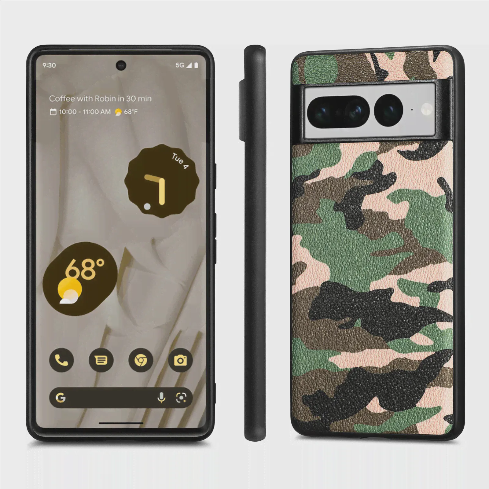 Роскошный Матовый Камуфляжный чехол для Google Pixel 7 Pro Армейский Чехол Тонкий Защитный Противоударный Чехол для телефона Google Pixel 7 Для Мужчин