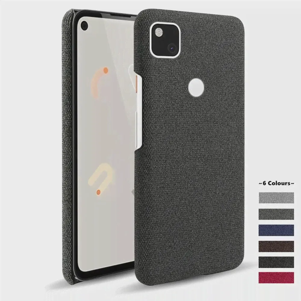 🛍 Чехол для Google pixel 4a 5G, тонкий тканевый Жесткий Чехол для pixel 4a 5, тканевая текстура, противоскользящий чехол для pixel 5XL-4