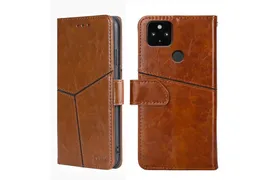 Чехол-книжка MyPads для Google Pixel 5 XL / 4A 5G / Гугл Пиксель 4A 5G (Светло-коричневый)
