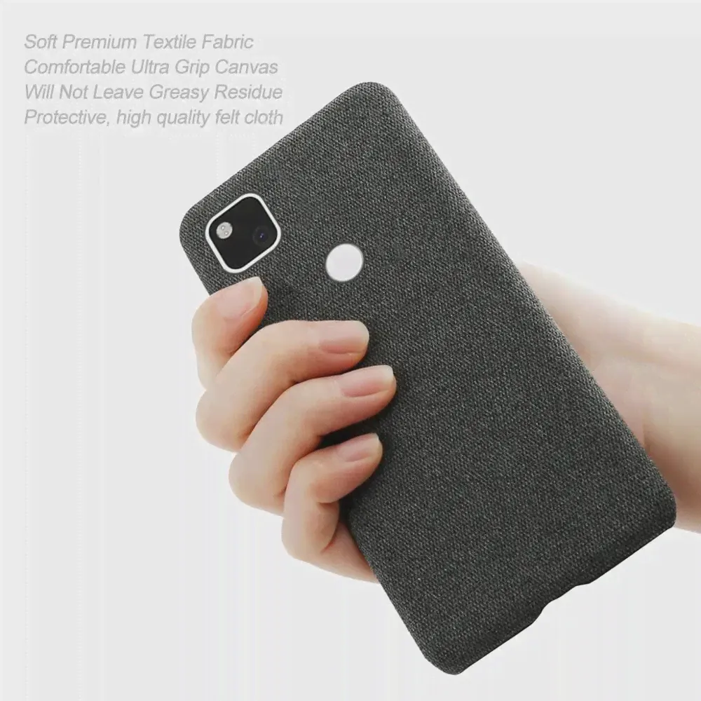 🛍 Чехол для Google pixel 4a 5G, тонкий тканевый Жесткий Чехол для pixel 4a 5, тканевая текстура, противоскользящий чехол для pixel 5XL