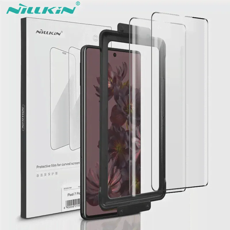 Для Google Pixel 7 Pro Пленка NILLKIN 2 Шт Ударопрочная Изогнутая Защитная пленка Для экрана Google Pixel 7 Pro Мягкая Пленка С инструментами