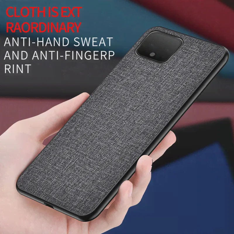 🛍 Чехол для Google Pixel 4 XL, тканевый Жесткий Мягкий ТПУ силиконовый чехол для Google Pixel XL4 4XL 5 6 XL 4A, чехол s-1