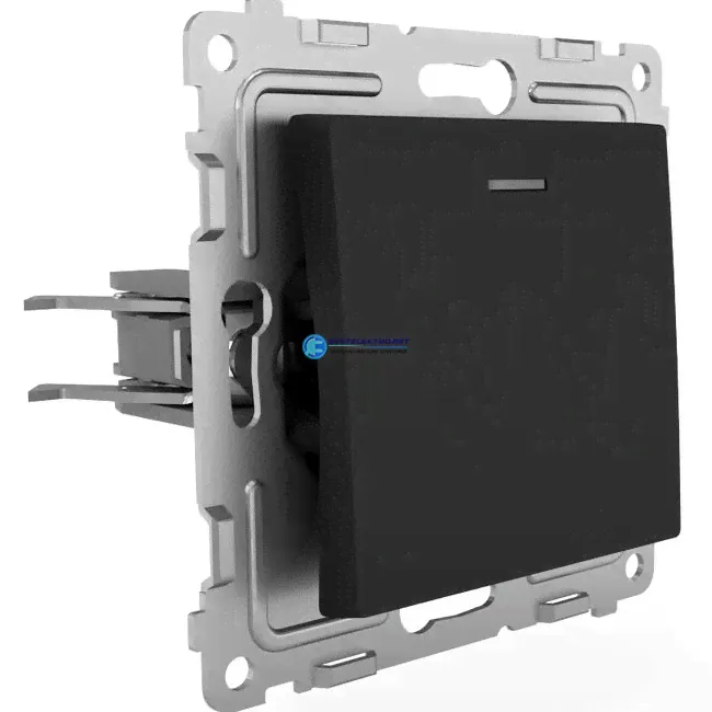 Выключатель 1-кл. СП Pixel 10А IP20 с индикатором механизм карбон TKE-PX-V1I-C14 TOKOV ELECTRIC