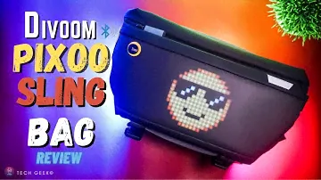 DIVOOM PIXOO Stylish Pixel Art SlingBag 🎒 | Unboxing & Review | Setup & Waterproof test.