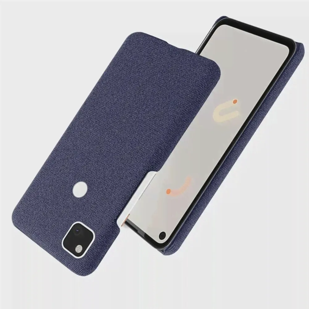 🛍 Чехол для Google pixel 4a 5G, тонкий тканевый Жесткий Чехол для pixel 4a 5, тканевая текстура, противоскользящий чехол для pixel 5XL-0